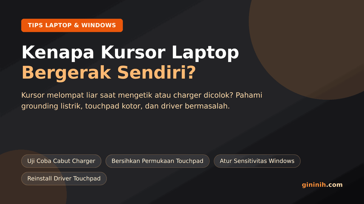 Kenapa Kursor Laptop Bergerak Sendiri? Ini Penyebab dan 7 Cara Mengatasinya