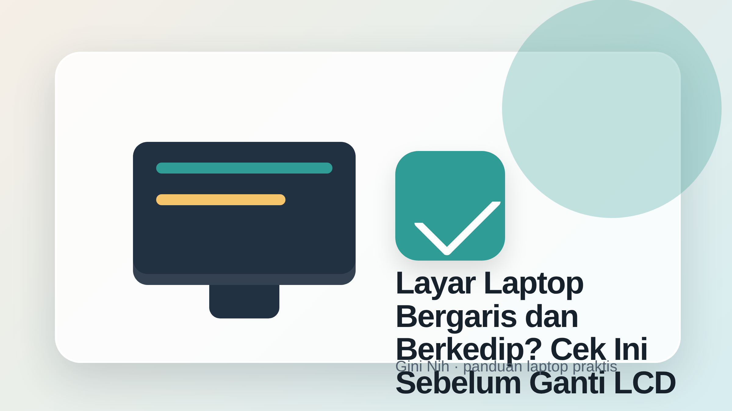 Layar Laptop Bergaris dan Berkedip? Cek Ini Sebelum Ganti LCD