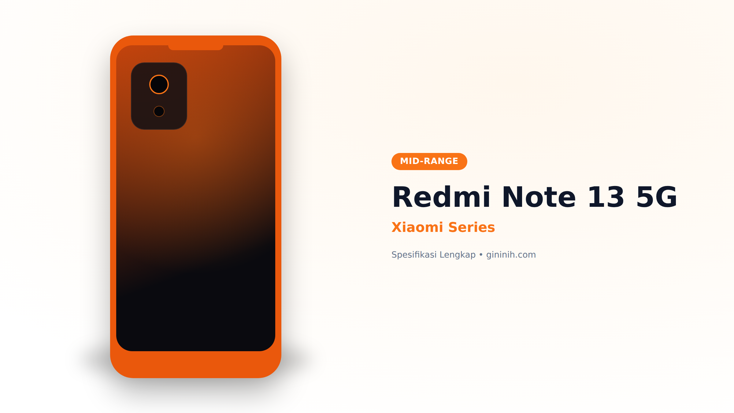 Ilustrasi Xiaomi Redmi Note 13 5G